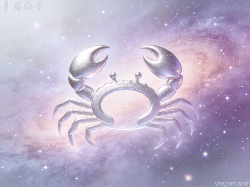 巨蟹星象解析示意图:月光银蓝色调的星象的视觉效果展现