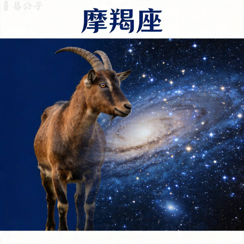 摩羯星象解析示意图:深沉稳重色调的星象的视觉效果展现
