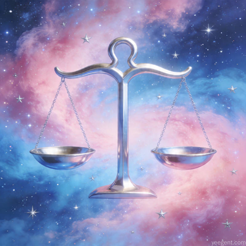 天秤星象解析示意图:优雅和谐双色调的星象的视觉效果展现