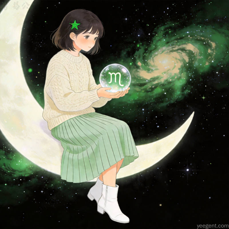 处女星象解析示意图:淡雅清新色调的星象的视觉效果展现