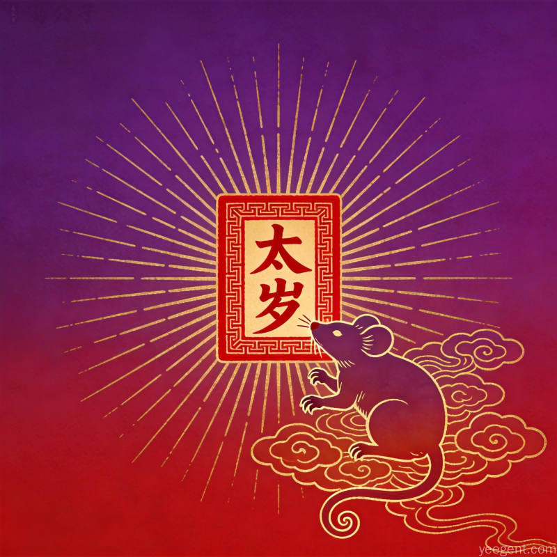 马鼠牛兔犯太岁配图传统文化解析2026年
