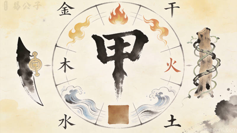 八字命理:甲木日主十神关系全解析