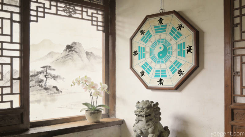 文昌塔配合竹子元素,象征学业进步和事业晋升