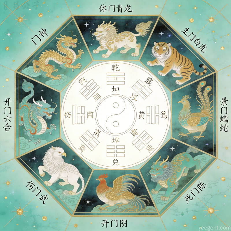 奇门遁甲入门:一张图搞懂九星八门的基础框架