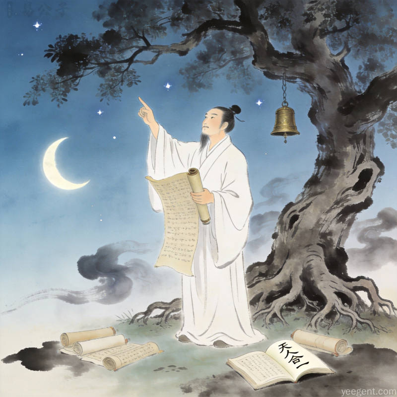 当代职场内卷场景,水墨晕染风格,体现现代社会压力与焦虑