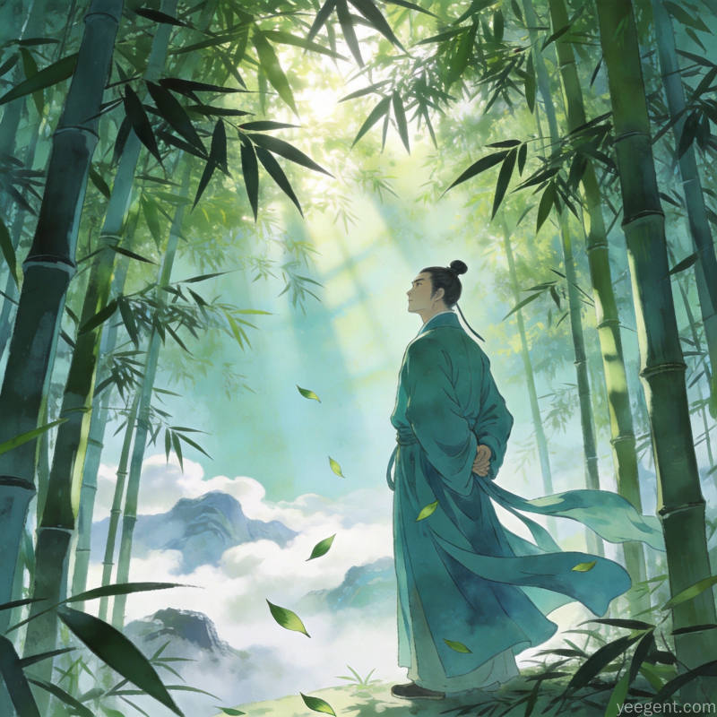 王氏家族传承主题,古籍与家谱,青花瓷纹风格