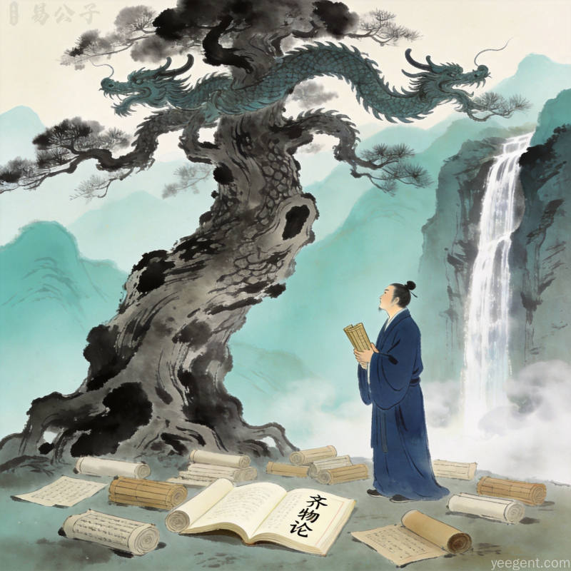 内心平静与自然和谐的意境,金线勾勒,祥瑞庄严氛围
