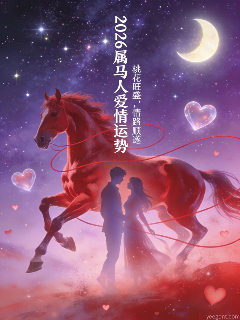 属马人本命年感情攻略,红线与星空的浪漫意象