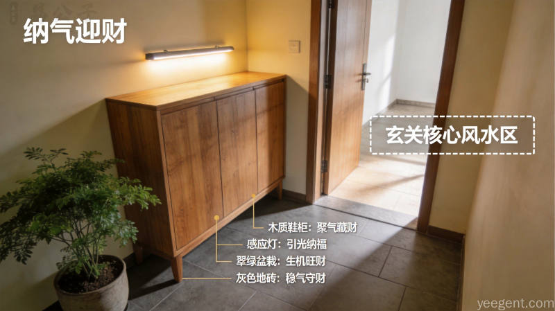 卧室居住布局布局示意图,床头靠墙、灯光柔和、色调淡雅,营造安静安稳的睡眠环境