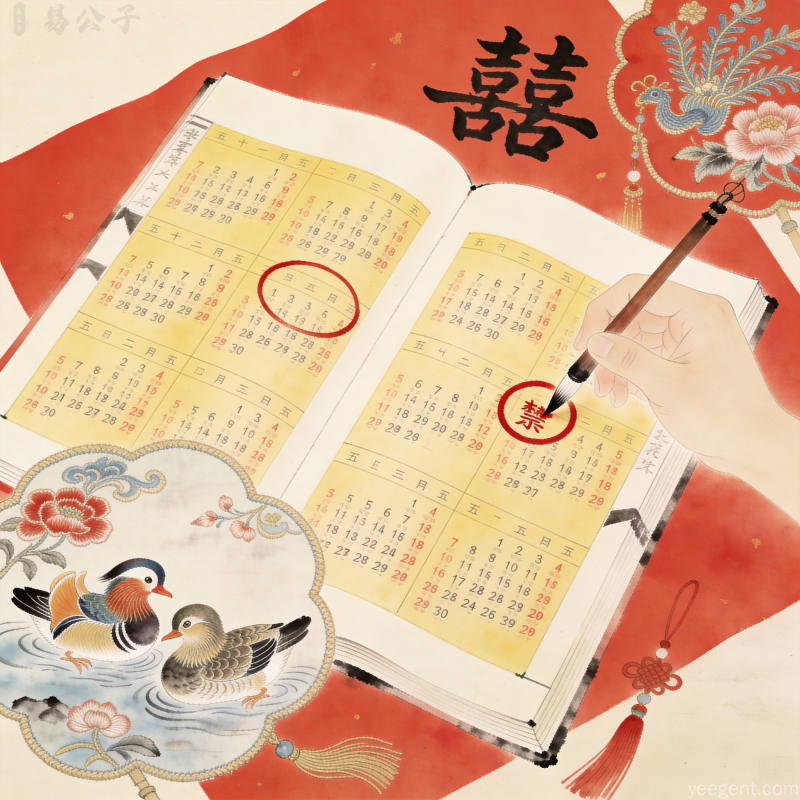 图片:结婚择日必须避开的十类日子相关配图