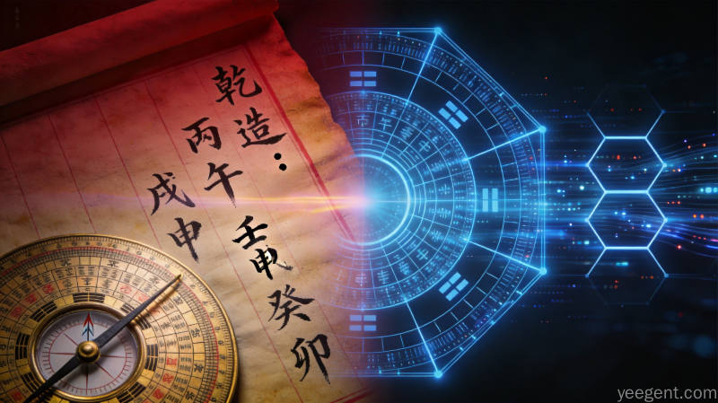 AI运势工具分析配图2:传统命盘与AI电子命盘对比
