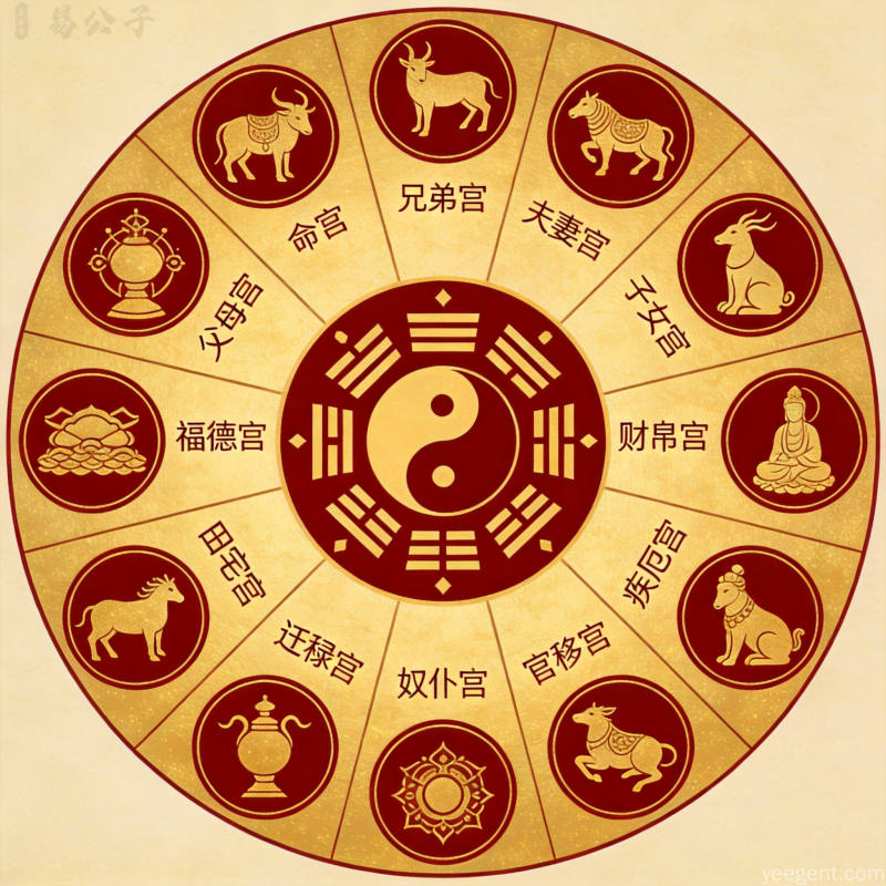 紫微斗数十二宫:每宫管一种人生主题