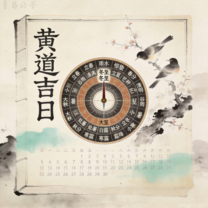 十二时辰与生肖冲合示意图,工笔古风,体现子丑寅卯等时辰与属相的吉凶对应关系