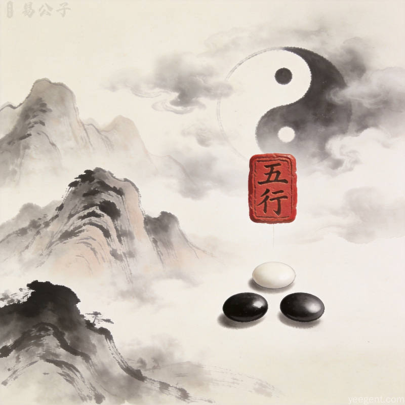 泛黄古籍书页,蝇头小楷书写干支八字,砚台毛笔算盘相伴,纸张岁月斑驳质感,厚重古朴