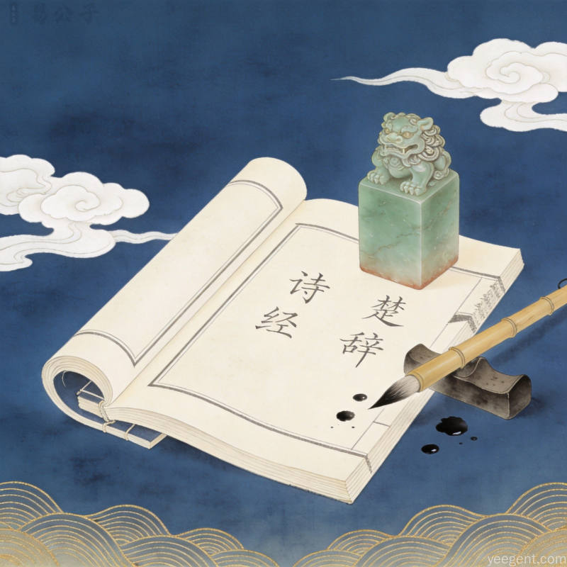 宝宝起名古典诗词意象图,展示从唐诗宋词中汲取灵感的传统文化起名方法