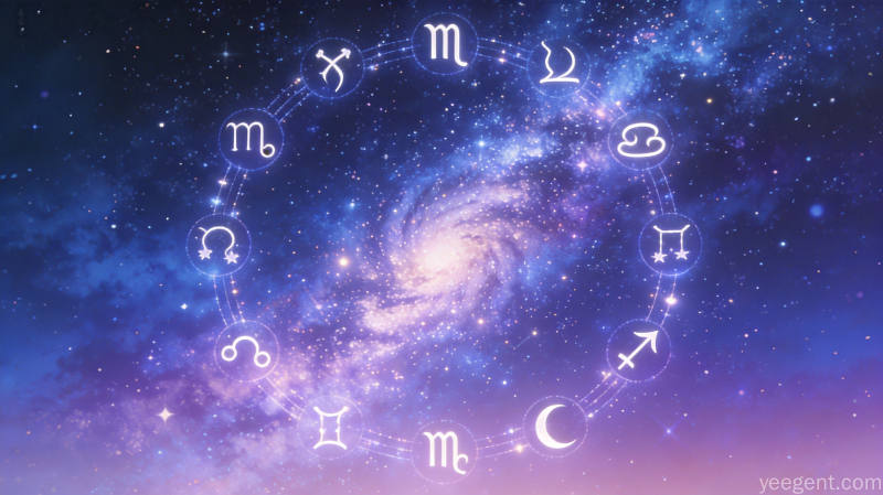 水星逆行星象图,星空下璀璨银河,星座连线与行星轨迹,展现水逆星象格局