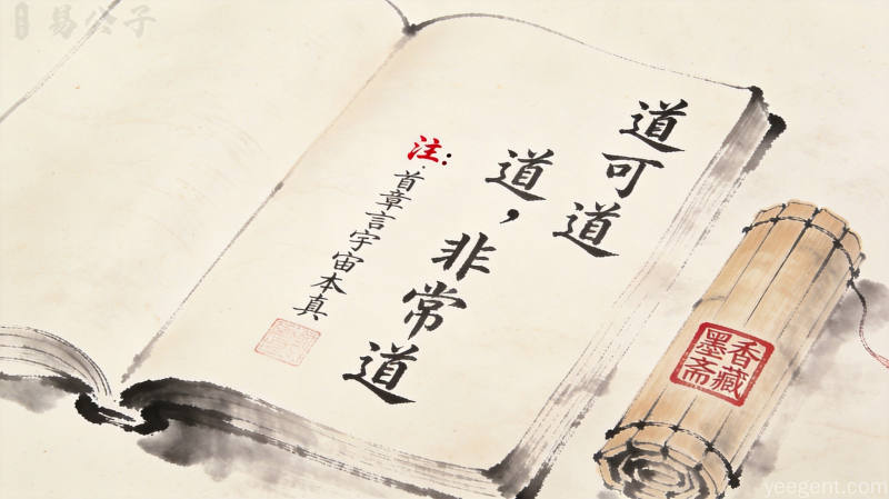 古籍书页中记载的取名典籍原文,搭配竹简印章等传统文化元素