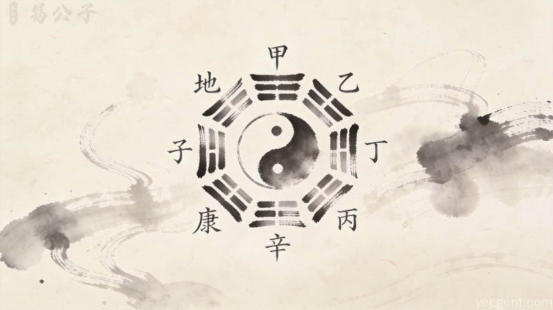 古典书房场景,文房四宝与罗盘摆放,庄重典雅书卷氛围,传统文化研究场景