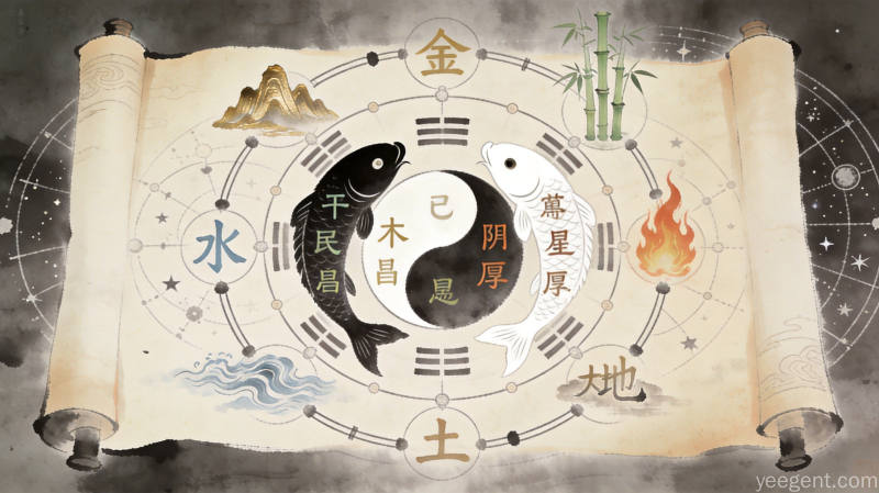 传统命理学中岁月流转对人生格局的影响解读配图