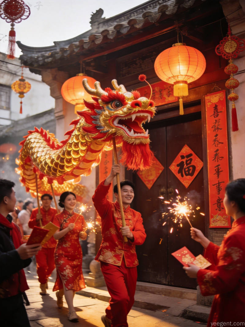 海外春节庆典场景,展现中华文化走向世界