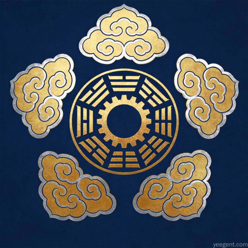 五行气场调整示意