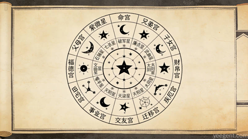 紫微斗数入门:把命盘当成一座小朝廷