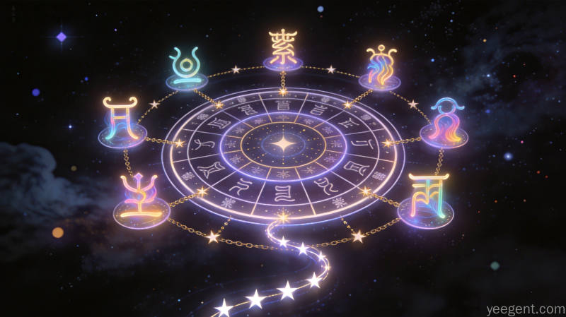 星象命理文化配图——紫微斗数命盘解读——先认十四主星