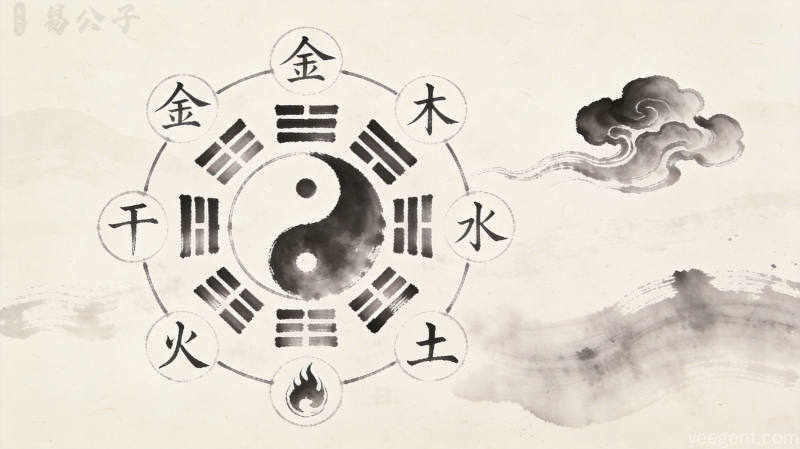 命理学中大运流年对原命局喜用神与忌神的生克作用解析:转吉为凶或转凶为吉的辩证关系图
