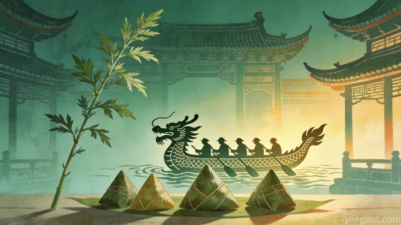 端午节佩戴香囊系五彩丝线贴五毒图等传统民俗符号:源自夏至驱秽保健的夏日防护文化体系