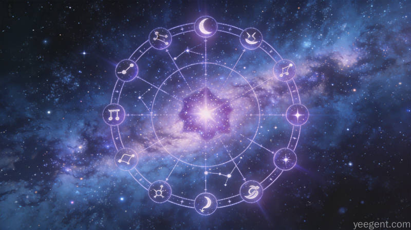 古代天文三垣二十八宿星象文化图