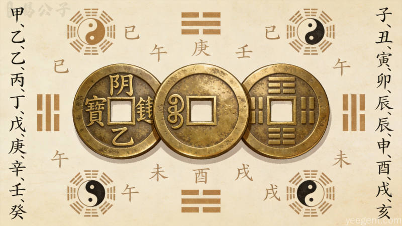 六爻铜钱古法:背为阳字为阴的文化源流与技术逻辑