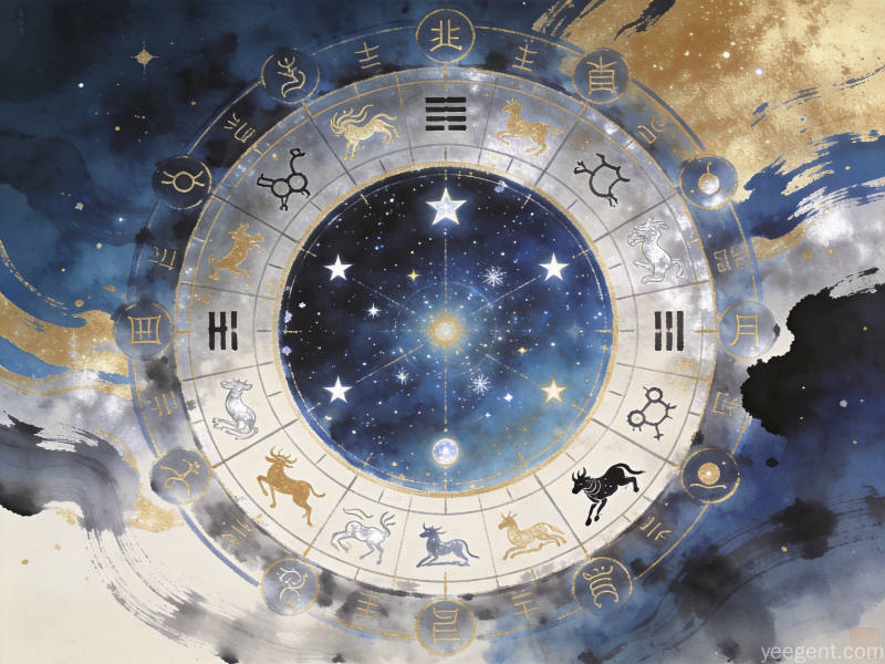 紫微斗数入门到进阶方法配图,呈现十二宫位与北斗七星的奥秘