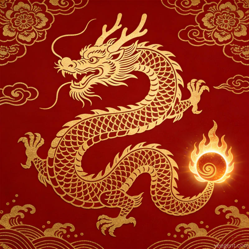 传统生肖吉祥图案纹样装饰摆件