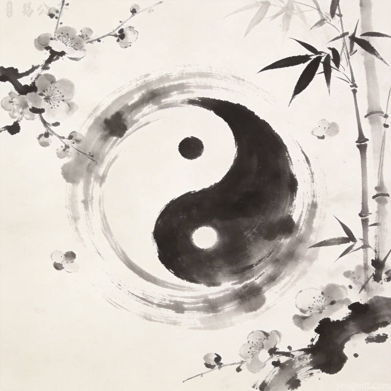 古籍书页与易经符号展现学术厚重感