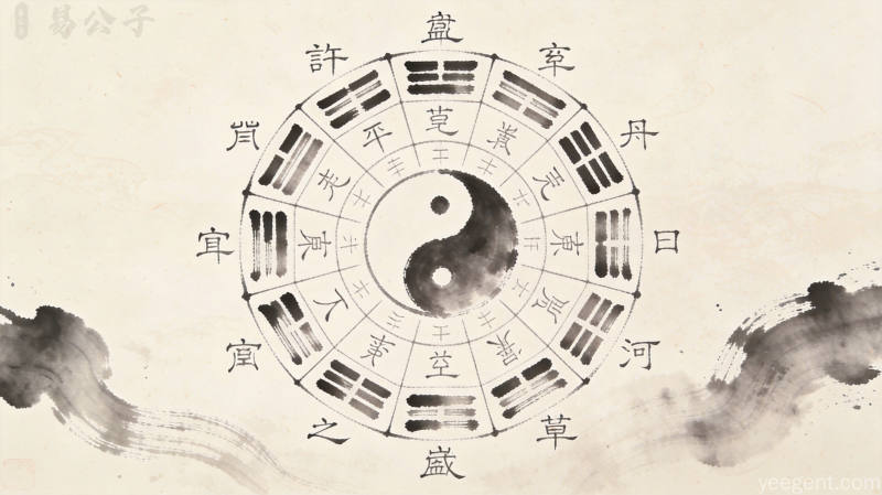 五行生克制化示意图,命理学能量互动图示