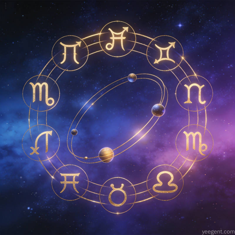 十二星座七月运程配图:星座图案图