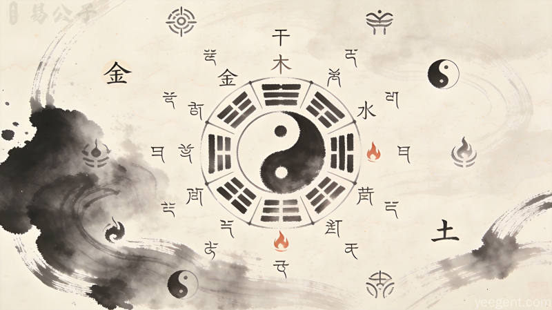丙午年火旺五行生克流转与命理格局关系图解