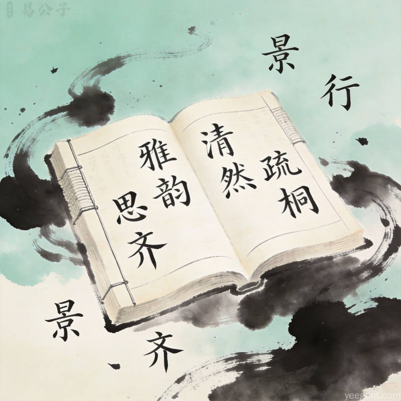 现代扁平风格展现取名避开爆款字的智慧
