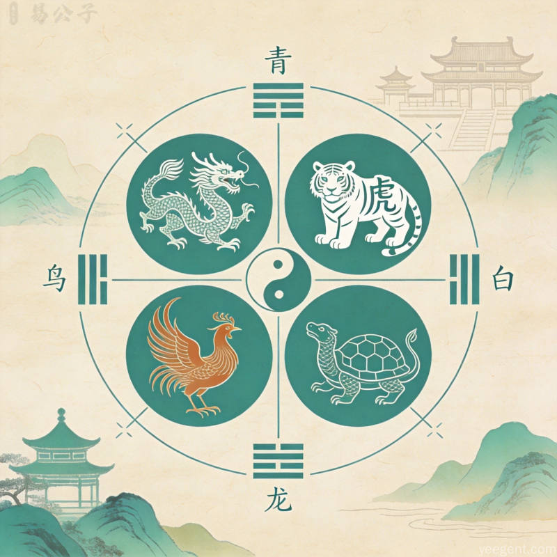 传统四象理论在办公空间中的应用:青龙白虎朱雀玄武的工位布局逻辑