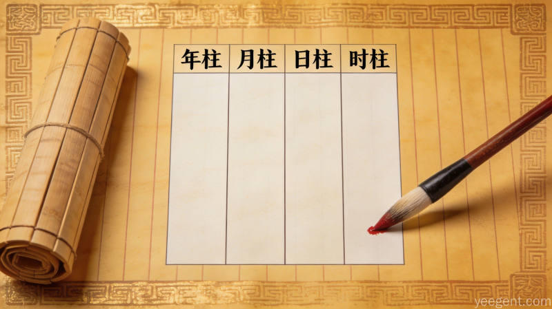 传统命理中的四柱结构:天干地支如何构成你的时间坐标