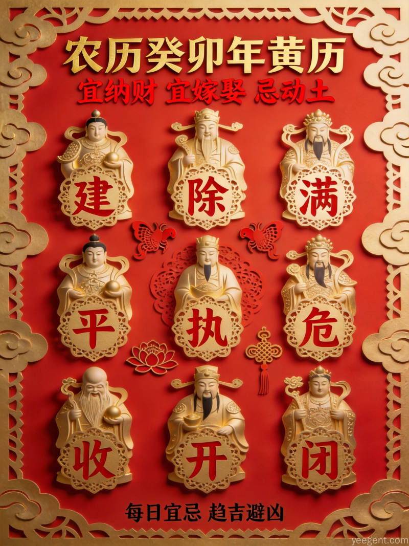每日宜忌的文化密码:黄历择日体系从何而来