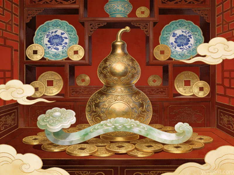传统吉祥摆件中的纹样密码：从葫芦到如意背后的文化逻辑