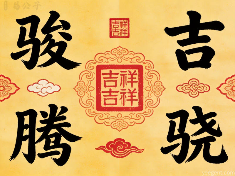 马年生肖字形与汉字偏旁搭配