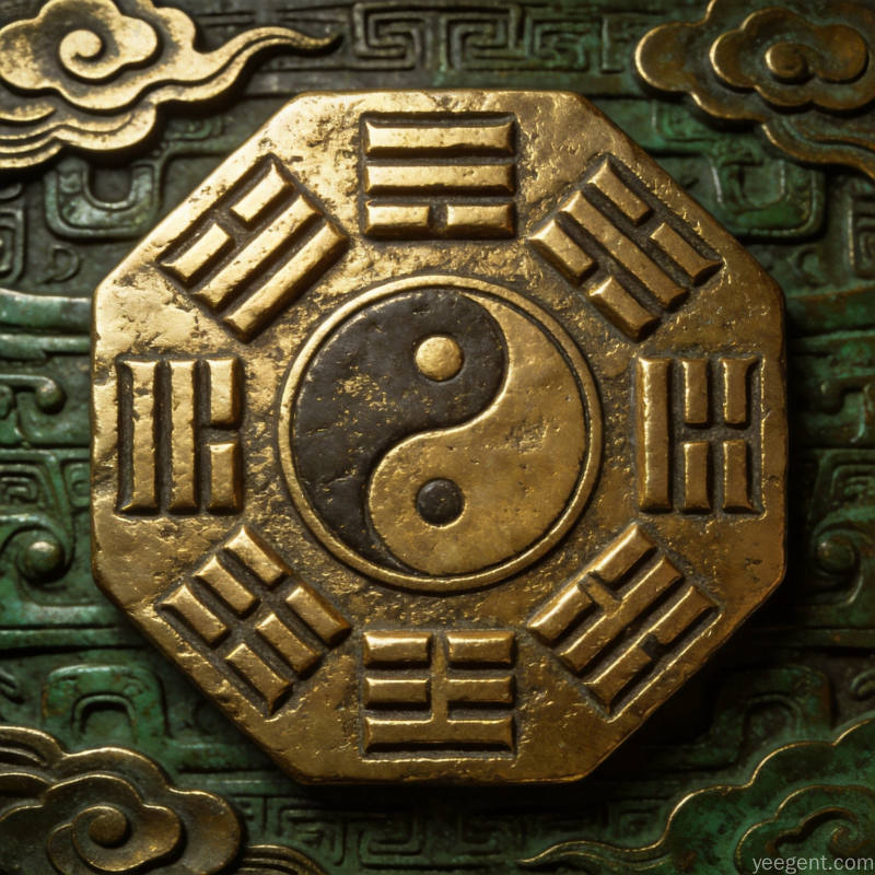 金石篆刻风格六爻卦象篆书形态特写