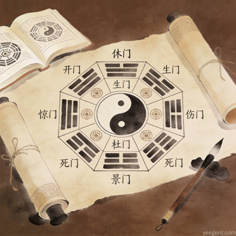 奇门遁甲中的「八门」体系:休生伤杜景死惊开的传统含义与格局逻辑