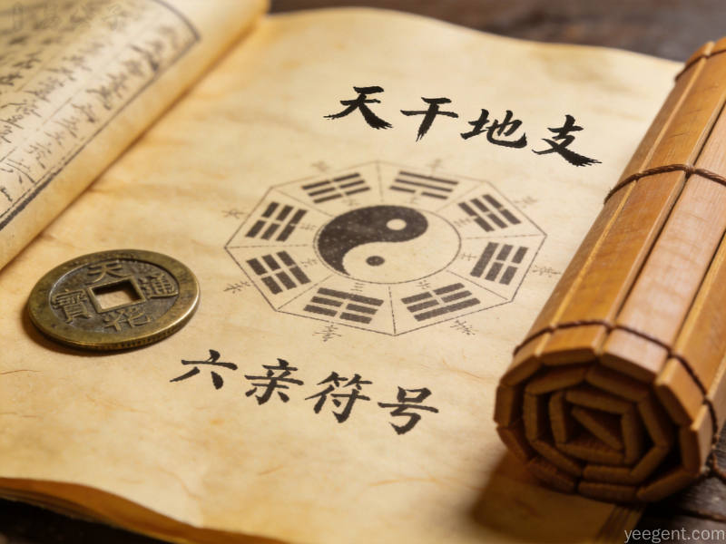 古籍书页上展示的六爻纳甲装配方法
