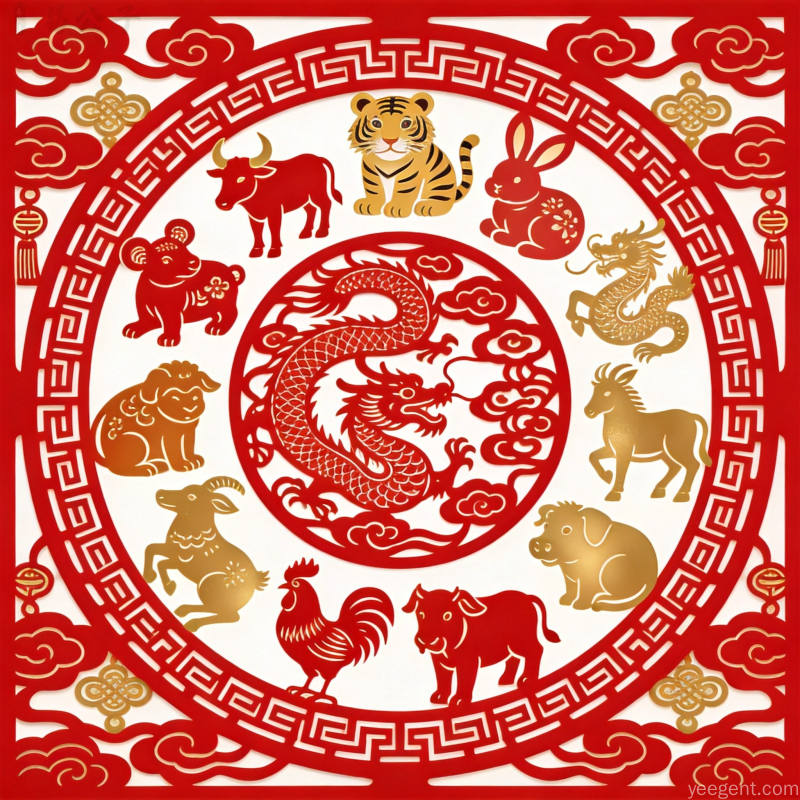 十二生肖合婚中的六合与三合:传统婚配文化背后的地支逻辑
