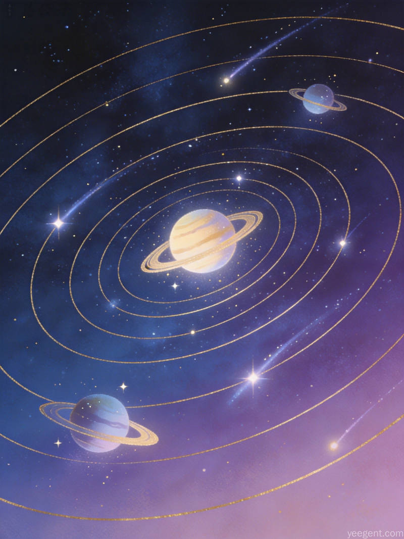 行运盘是怎么推出来的？木星一年、土星两年半，移动的行星如何”点亮”出生星盘