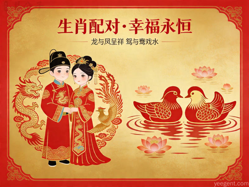 关于生肖配对的深的插图说明,请阅读了解详情