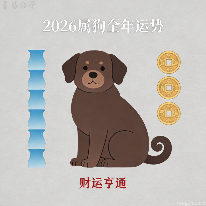 生肖狗传统文化吉祥图案属狗人全年走势发展